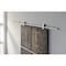 Hardware Resources Barn Door Hardware Kit Contemporary Bar w/Soft-close Stainless Steel 6 ft Lengthaged BDH-05SS-72-R - alternate 3